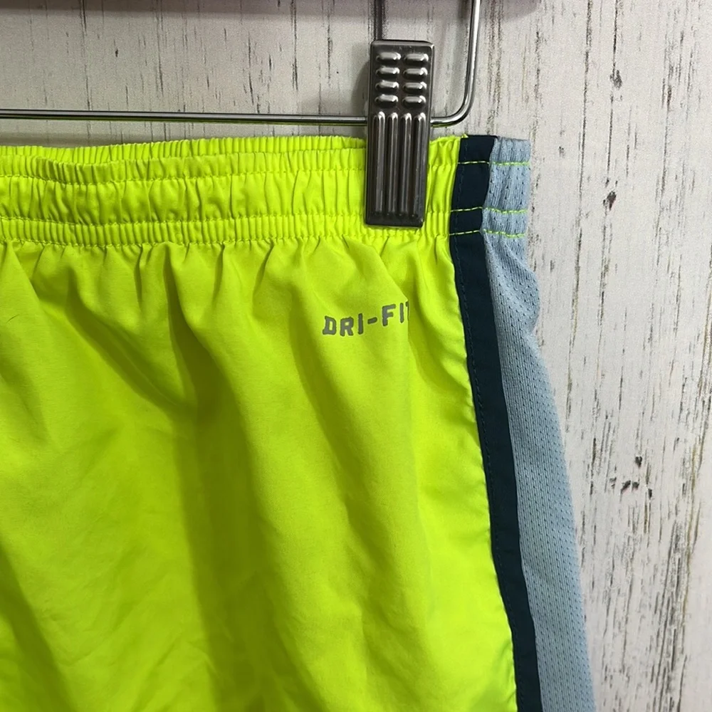 Nike Dri Fit 2 Piece Bundle Running Shorts Black Neon Yellow Size Small